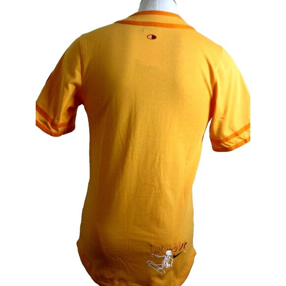 Nike Sportswear Mens Baseball Jersey Button Up Skate shirt Orange Size Small NWT - Picture 5 of 11